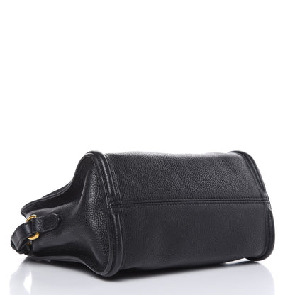 Alexander McQueen Pebbled Calfskin Mini Padlock Tote Black 4 of 10