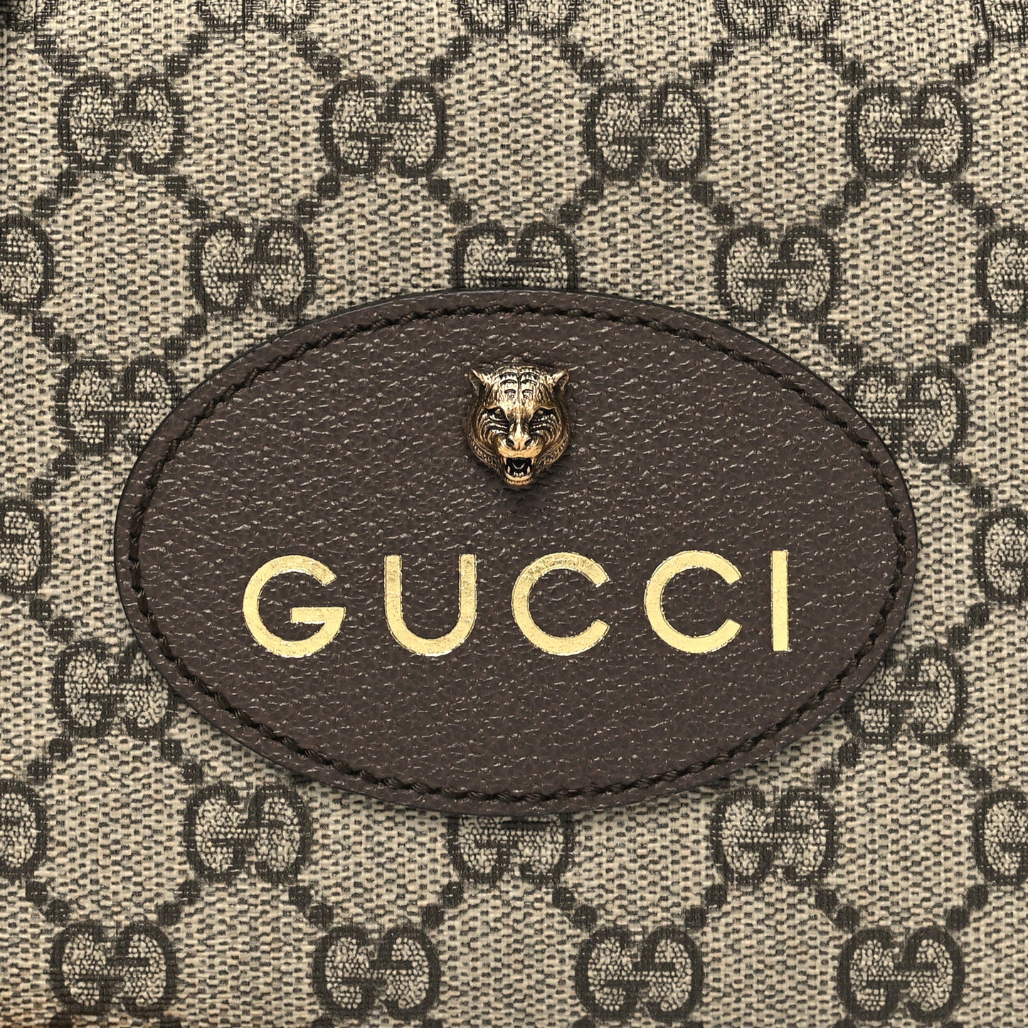 GG Supreme Monogram Web Neo Vintage Shoulder Bag Beige New Acero Crop