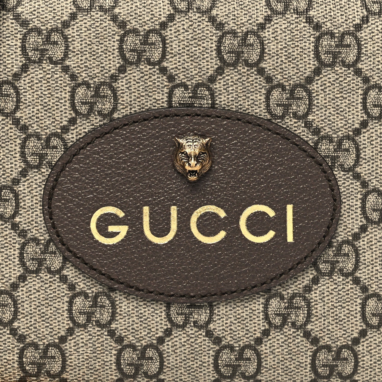 Gucci GG Supreme Monogram Web Neo Vintage Shoulder Bag Beige New Acero Crop 8 of 11