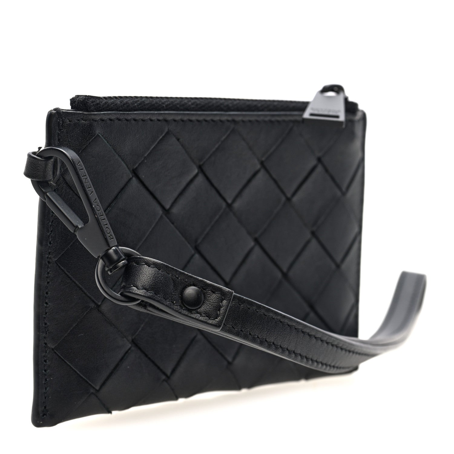Bottega Veneta Nappa Intrecciato Wristlet Card Holder Black 3 of 6
