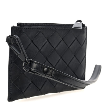 Bottega Veneta Nappa Intrecciato Wristlet Card Holder Black 3 of 6