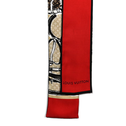 Louis Vuitton Silk Monogram Trunks Bandeau Brown 2 of 6