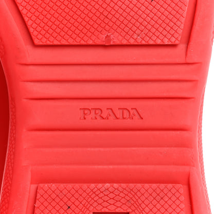Prada Soft Rubber Mesh Womens America's Cup Sneakers 38 Red 8 of 10
