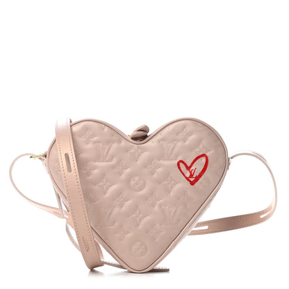 Louis Vuitton Lambskin Embossed Monogram Fall In Love Sac Coeur Light Pink 1 of 4