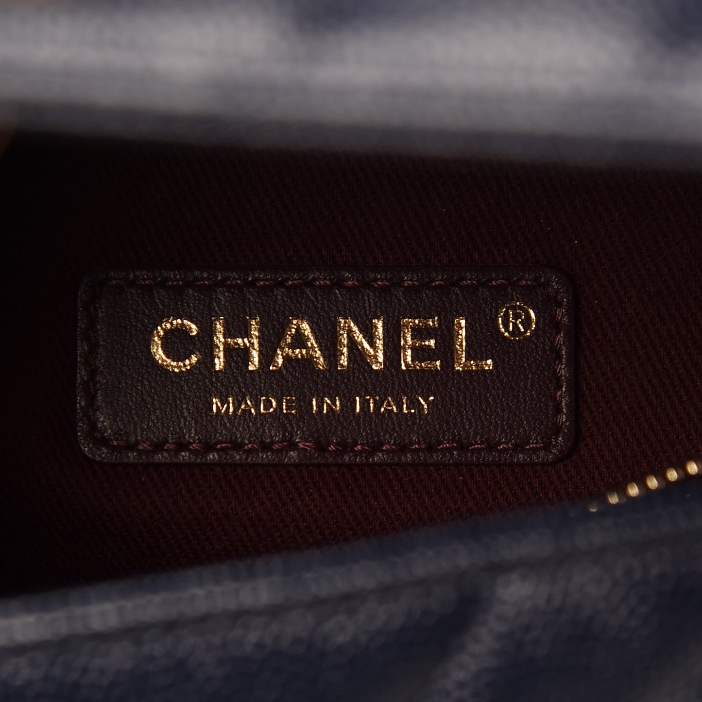 Caviar Chevron Quilted Small Coco Handle Flap Navy