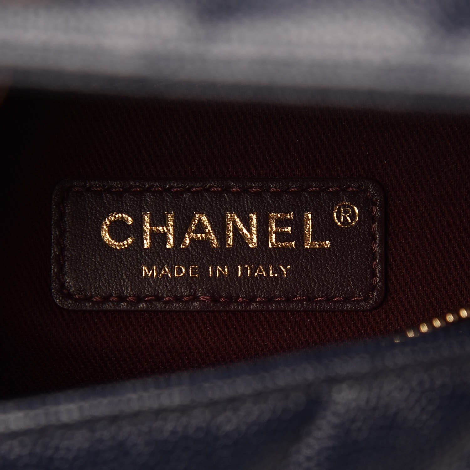 Chanel Caviar Chevron Quilted Small Coco Handle Flap Navy 7 of 8