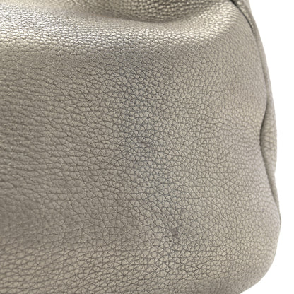 Prada Metallic Vitello Daino Side Pocket Hobo Acciaio 20 of 25