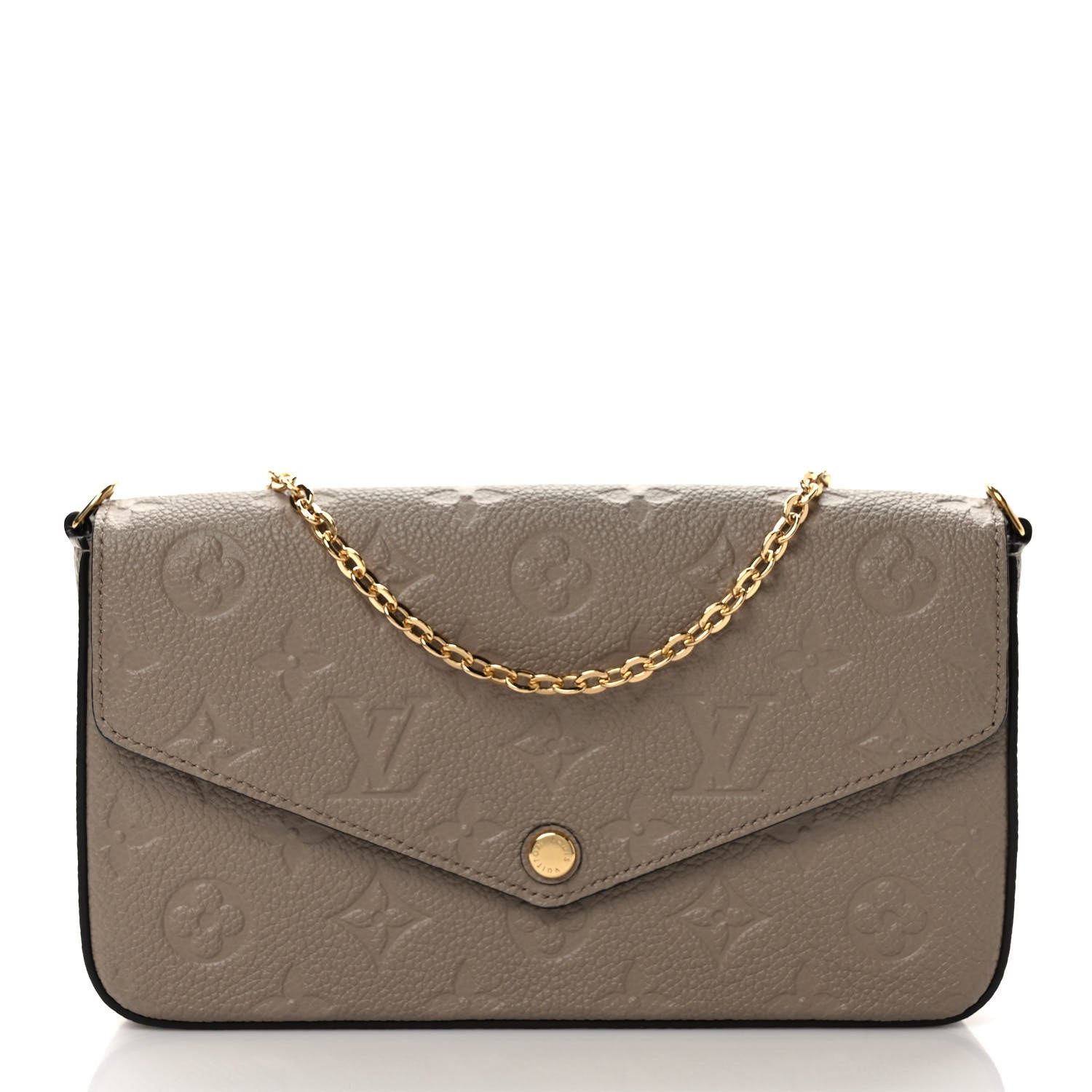 Louis Vuitton Empreinte Pochette Felicie Chain Wallet Tourterelle 3 of 8