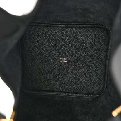 Hermes Taurillon Clemence Picotin Lock 22 MM Black 5 of 11