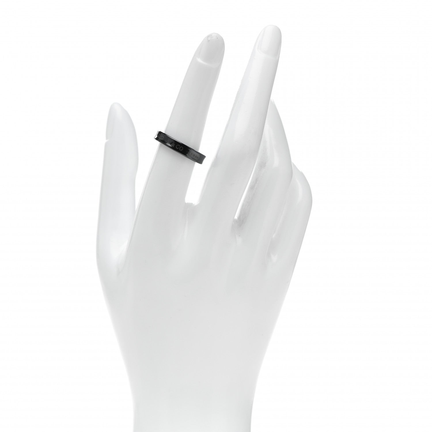 Tiffany Titanium 4mm Narrow 1837 Ring 54 6.75 2 of 5