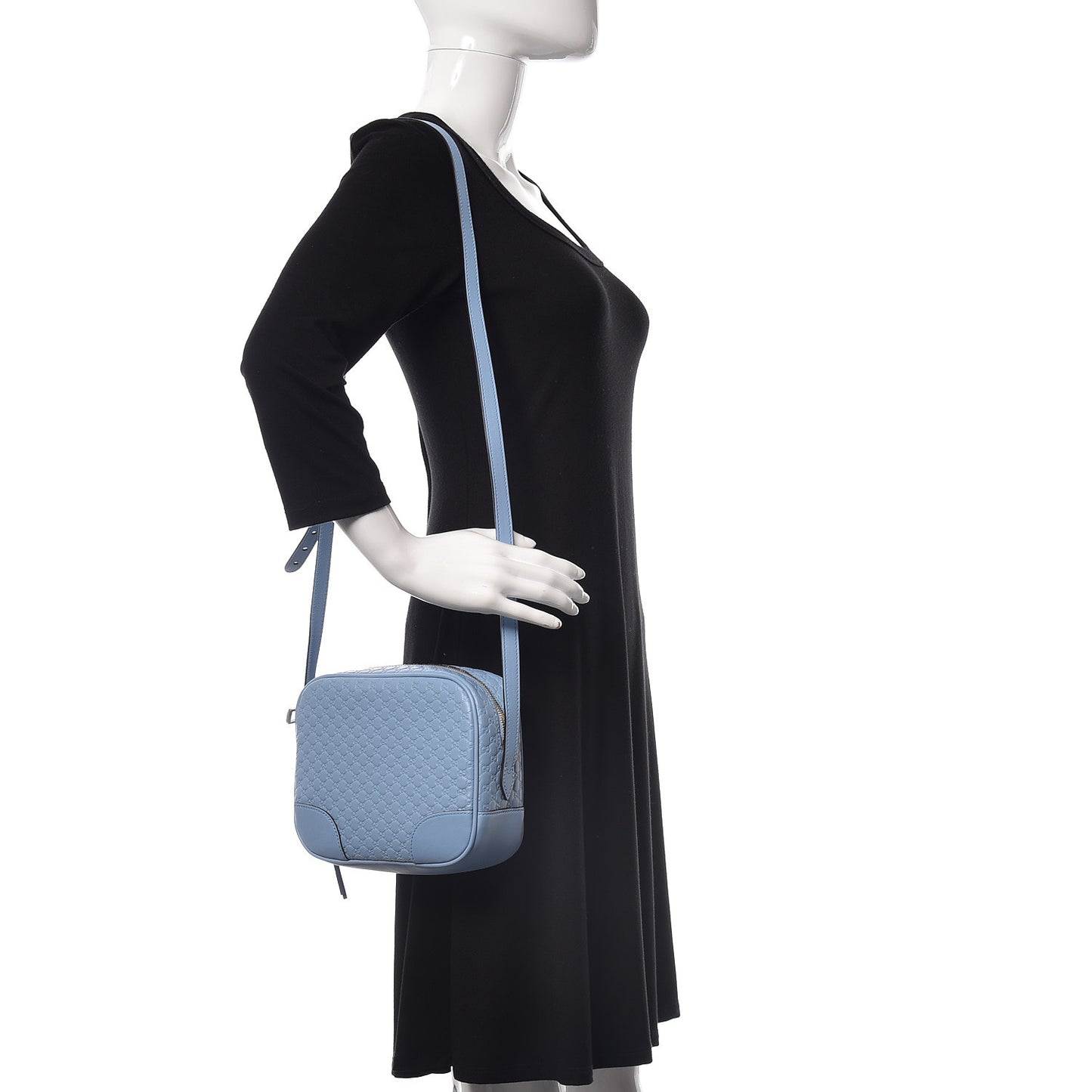 Microguccissima Mini Bree Messenger Bag Mineral Blue