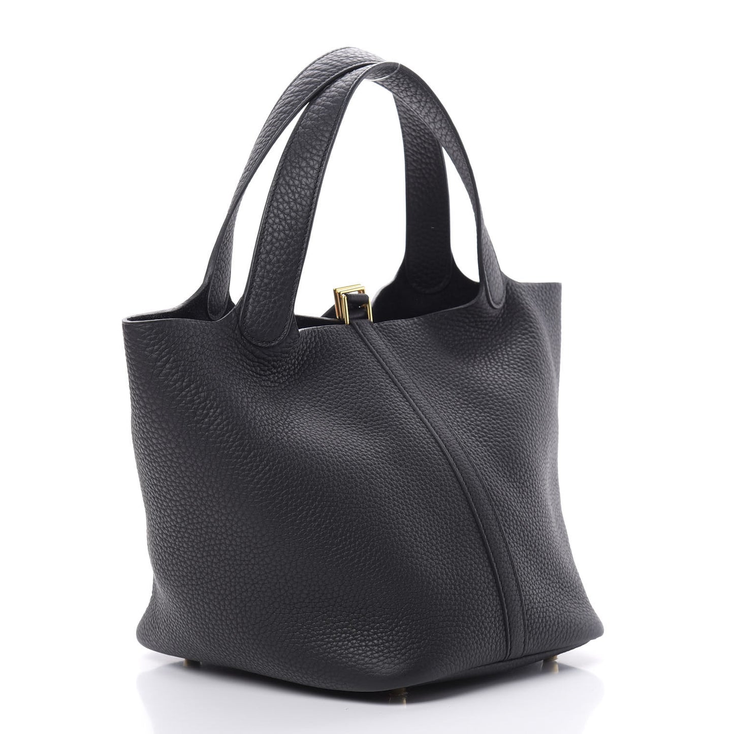 Taurillon Clemence Picotin Lock 22 MM Black