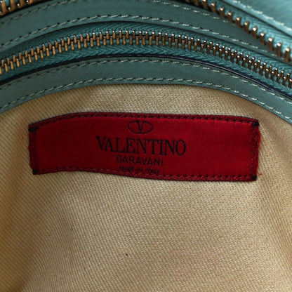 Valentino Garavani Vitello Rockstud Double Handle Tote Morning Dew 7 of 12