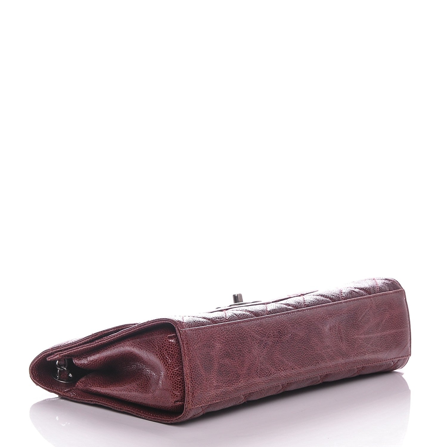 Chanel Crumpled Grained Calfskin Medium CC Crave Flap Bordeaux 4 of 7
