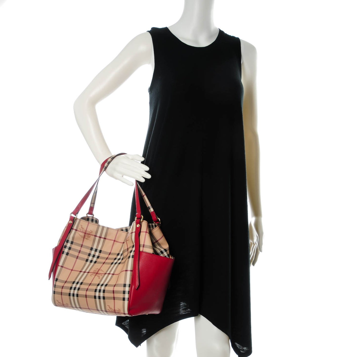 Haymarket Check Small Canterbury Tote Military Red