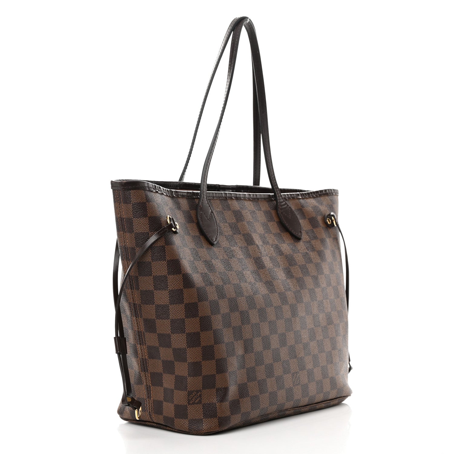 Louis Vuitton Damier Ebene Neo Neverfull MM Rose Ballerine 4 of 26