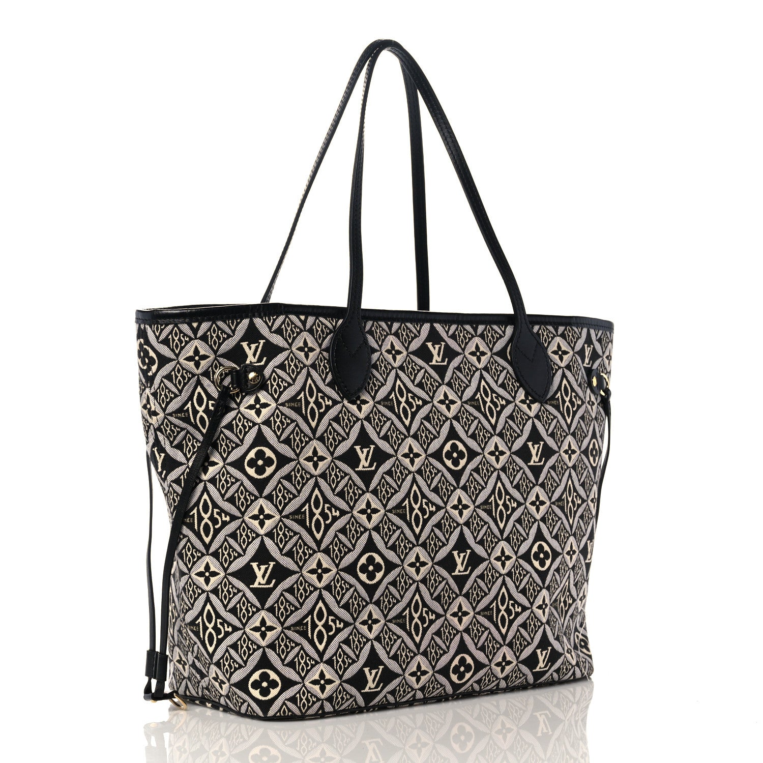 Louis Vuitton Jacquard Since 1854 Neverfull MM Grey 4 of 10