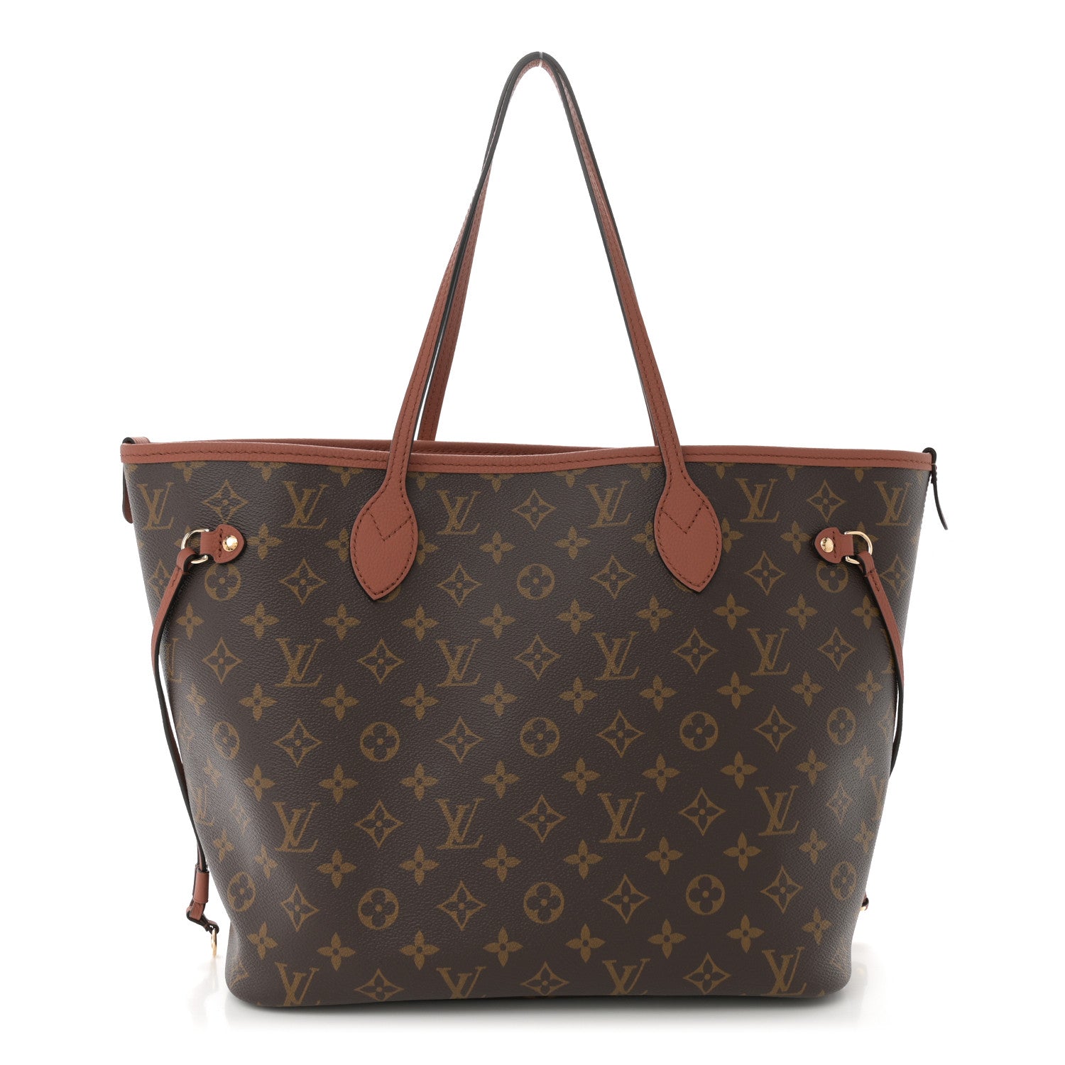 Louis Vuitton Monogram Calfskin Neo Neverfull Inside Out MM Tan 1 of 17
