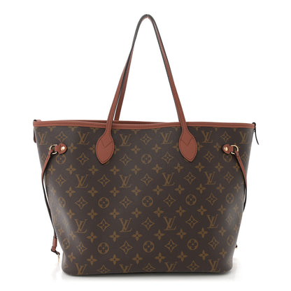 Louis Vuitton Monogram Calfskin Neo Neverfull Inside Out MM Tan 1 of 17