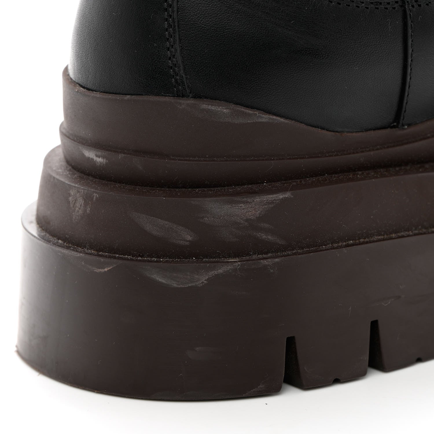Bottega Veneta Calfskin Mens The Tire Chelsea Boots 42 Black Camping 10 of 19