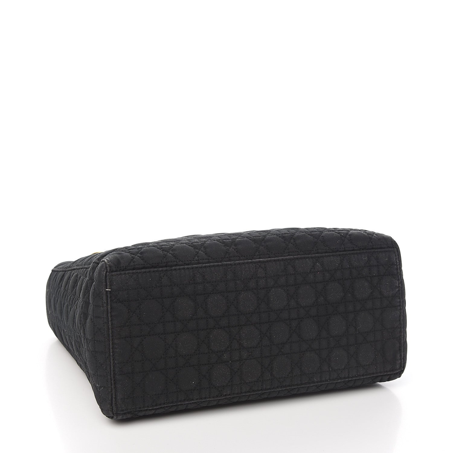 Christian Dior Nylon Cannage Stitched Medium Lady Dior Black 3 of 10