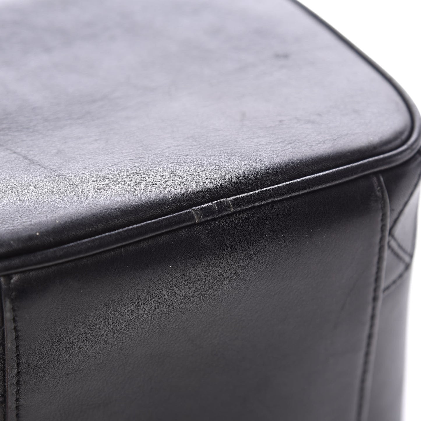 Lambskin Vanity Cosmetic Case Black