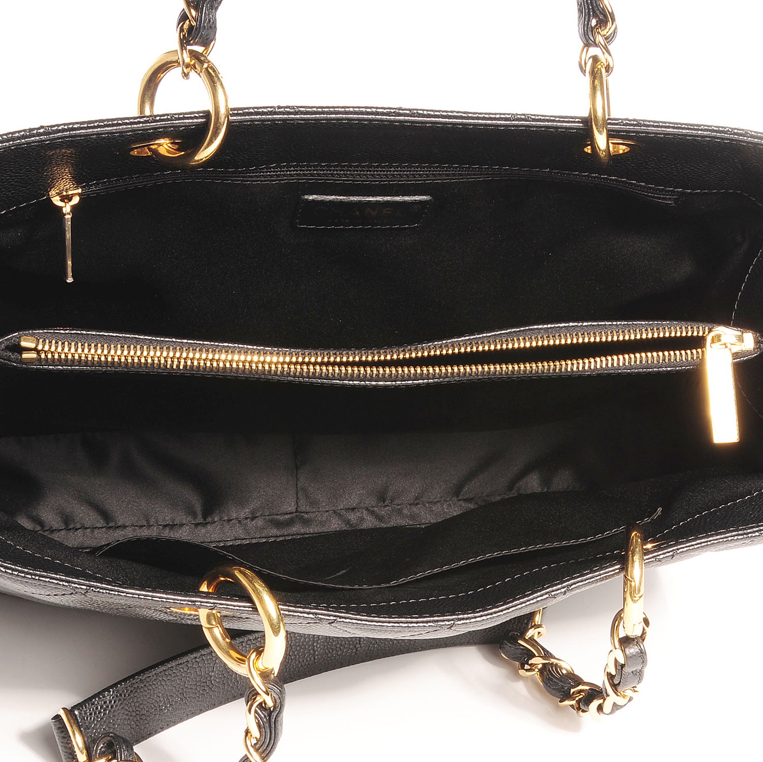 Chanel Caviar Grand Shopping Tote GST Black 9 of 9