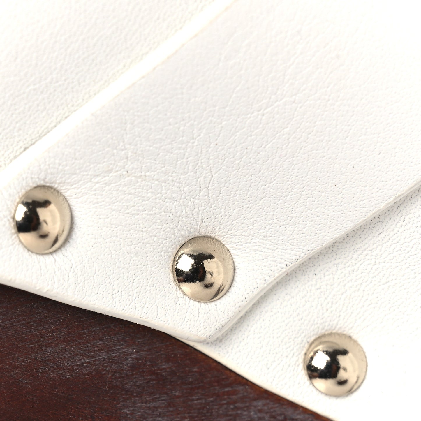 Calfskin Camellia Clogs 35 White