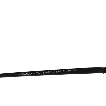 Chanel Metal Cat Eye Sunglasses 4255 Black 5 of 6