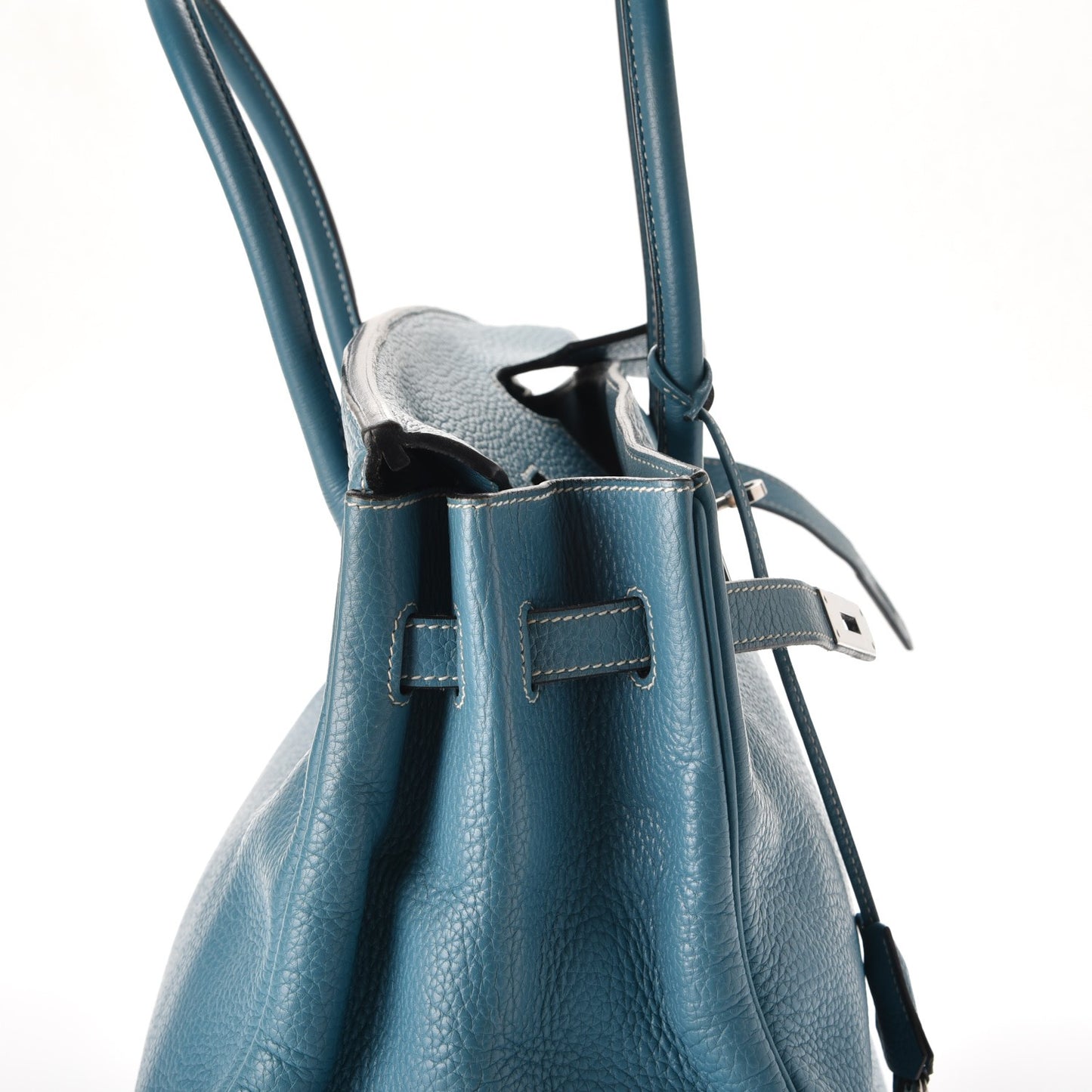 Taurillon Clemence Birkin 35 Blue Jean