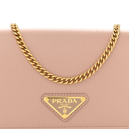 Prada Vitello Move Triangle Logo Miniborse Cipria 7 of 11