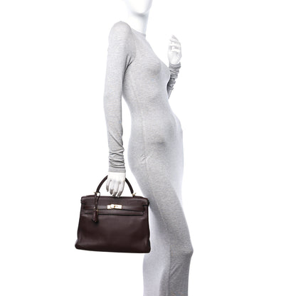 Hermes Taurillon Clemence Kelly Retourne 32 Havane 2 of 12