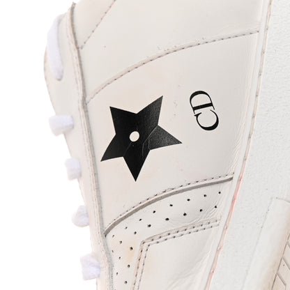 Christian Dior Calfskin Suede Dior Star Low Top Sneakers 36.5 White Black 17 of 22