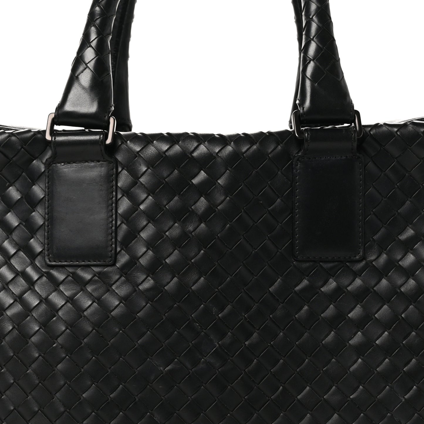 Nappa Intrecciato Briefcase Tote Black