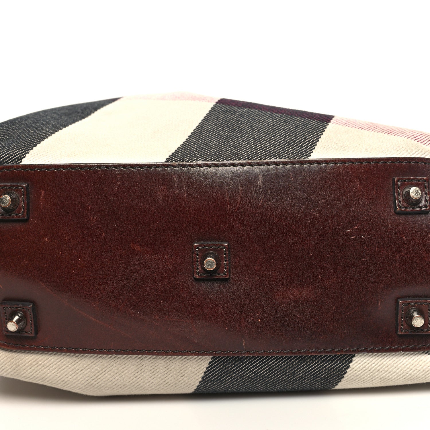 Burberry Canvas Mega Check Print Tote Beige 15 of 15