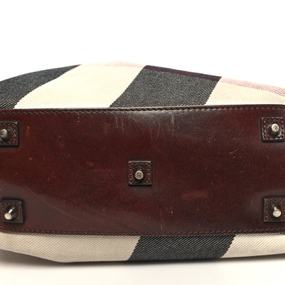 Burberry Canvas Mega Check Print Tote Beige 15 of 15