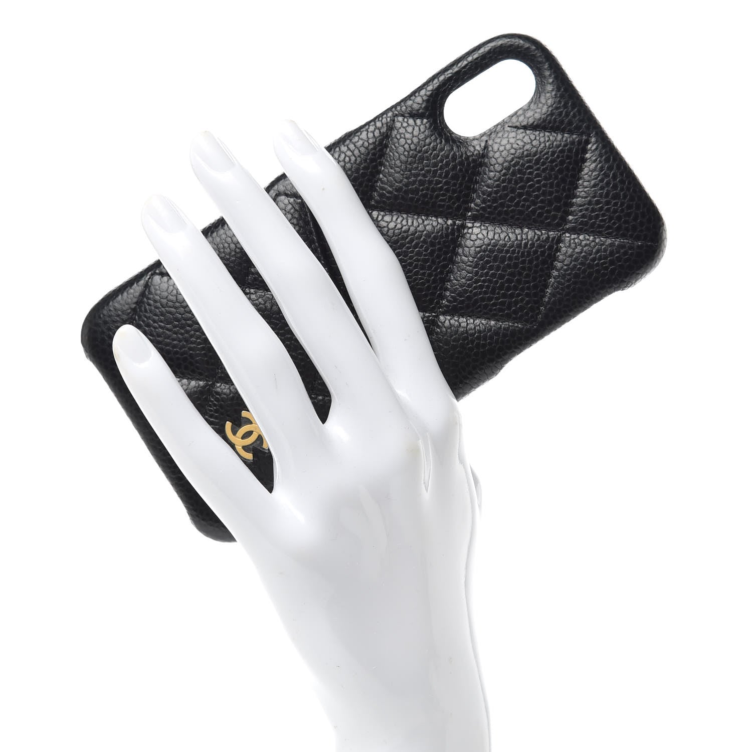 Chanel Caviar Quilted iPhone X Coco Tech Case Black 2 of 8