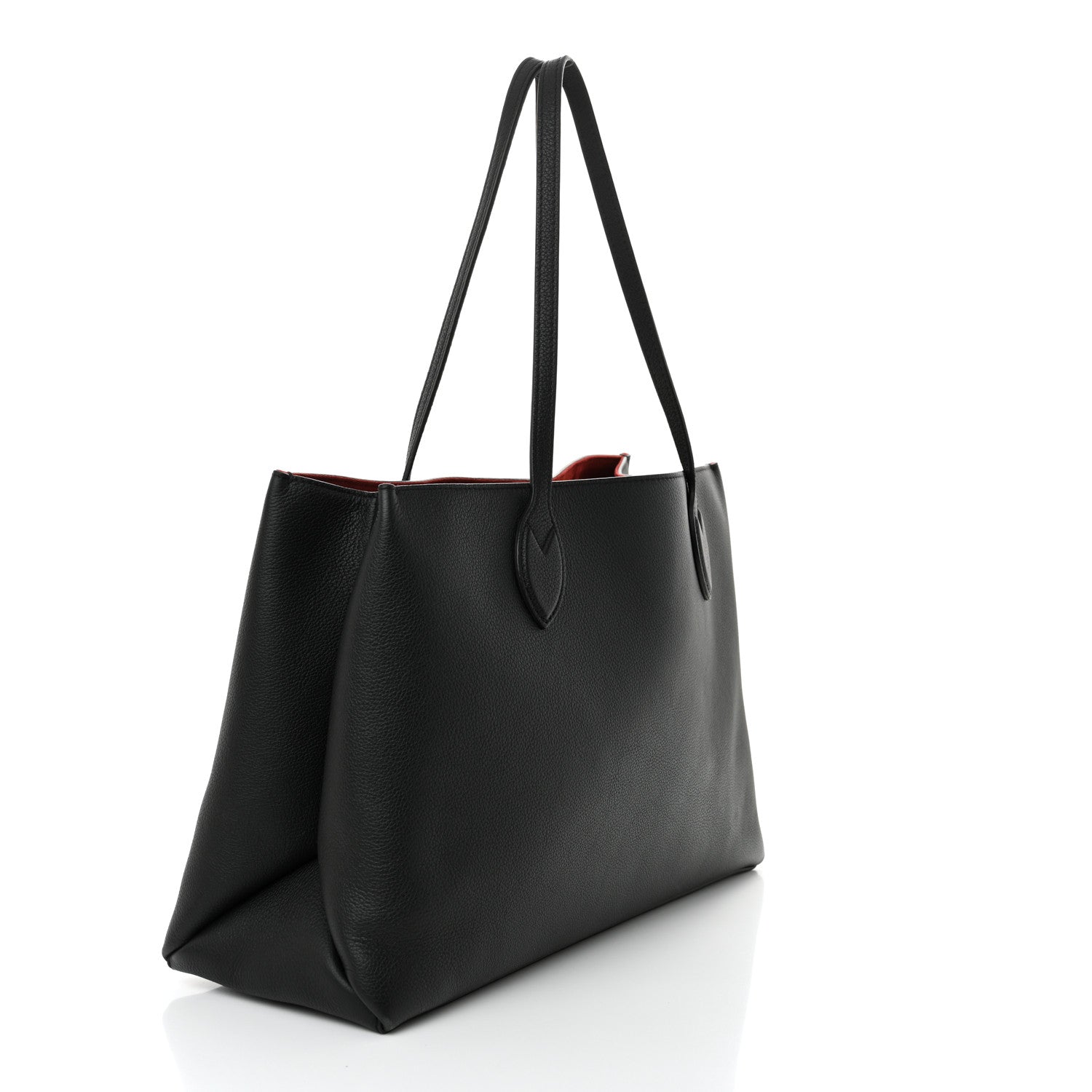 Louis Vuitton Grained Calfskin Lockme Shopper Black 3 of 10