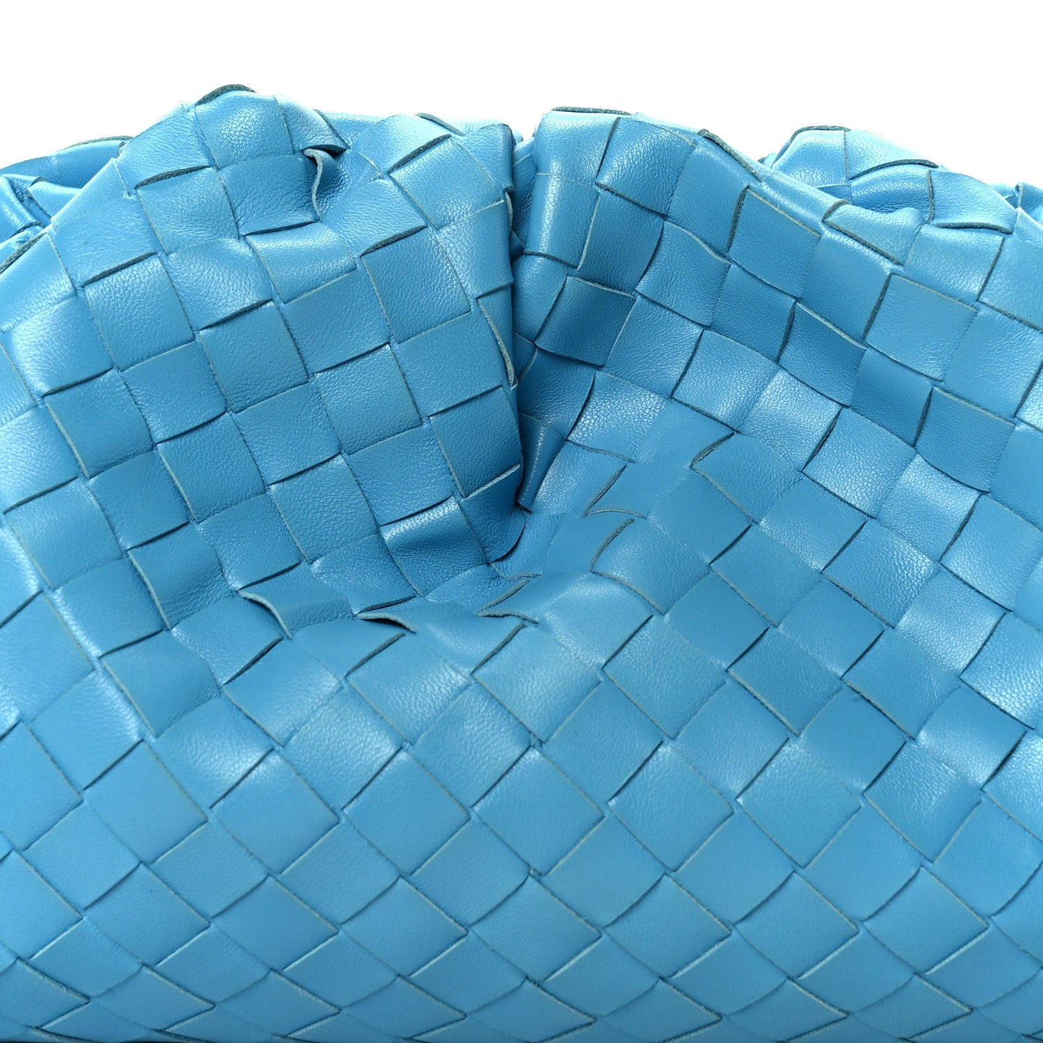 Bottega Veneta Nappa Maxi Intrecciato The Pouch Oversized Clutch Swimming Pool 9 of 11