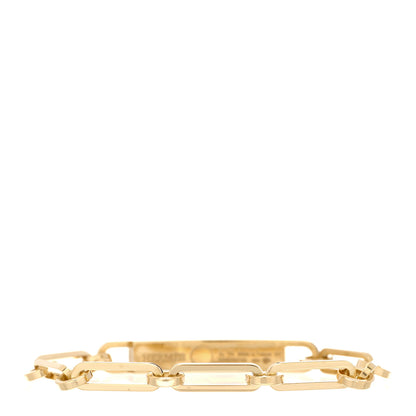 Hermes 18K Yellow Gold Diamond Pave PM Kelly Chaine Bracelet SH 2 of 4