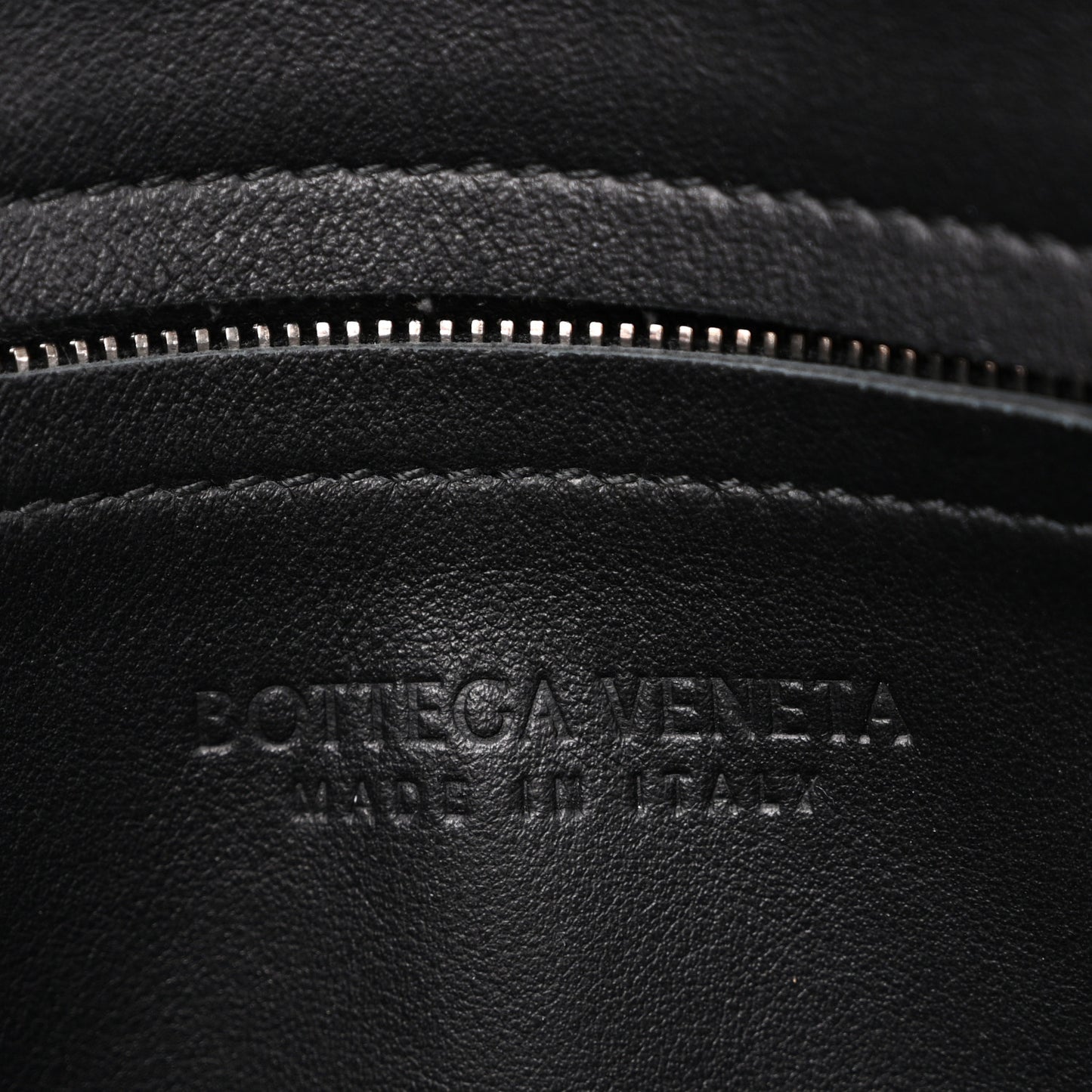 Nappa Intrecciato Portfolio Clutch Black