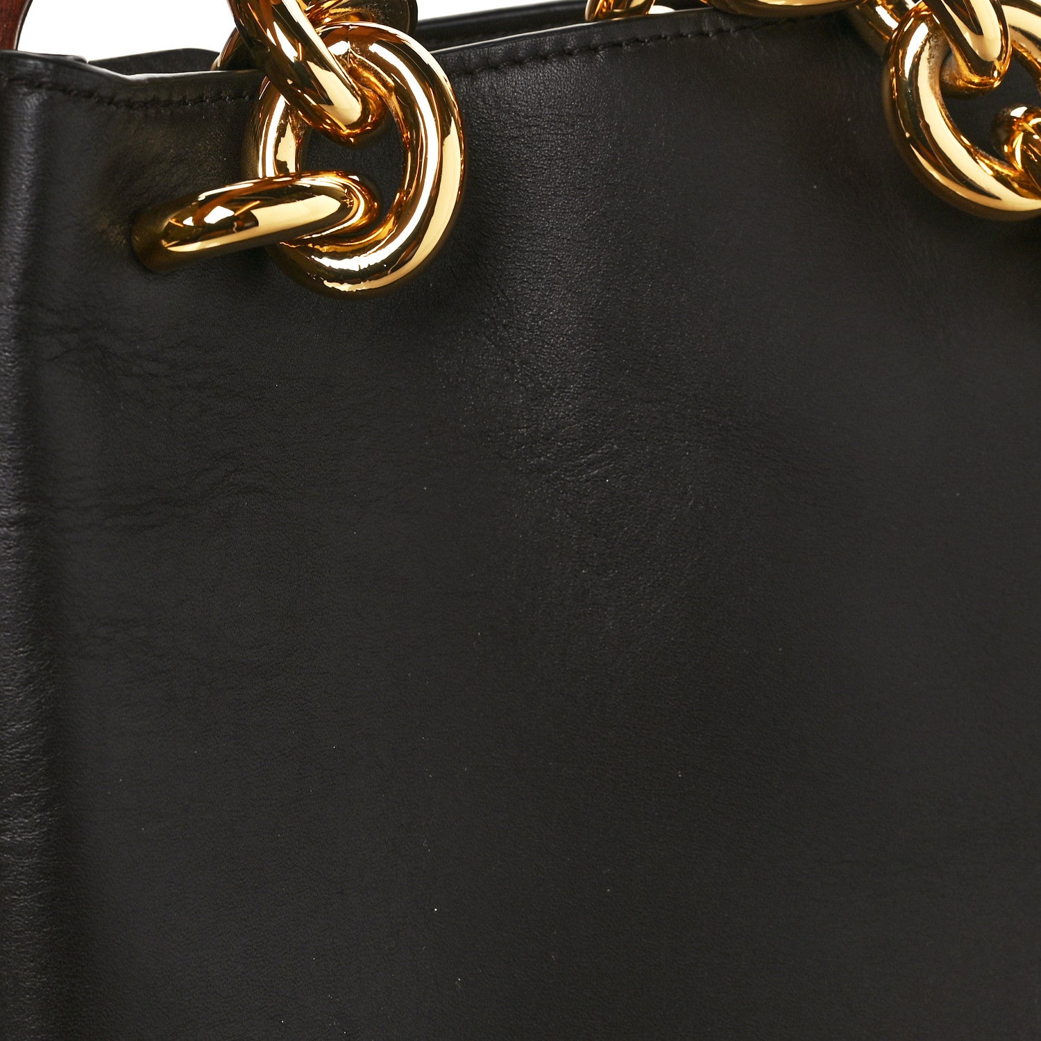 Bottega Veneta Calfskin Wood Mount Fondant 13 of 15