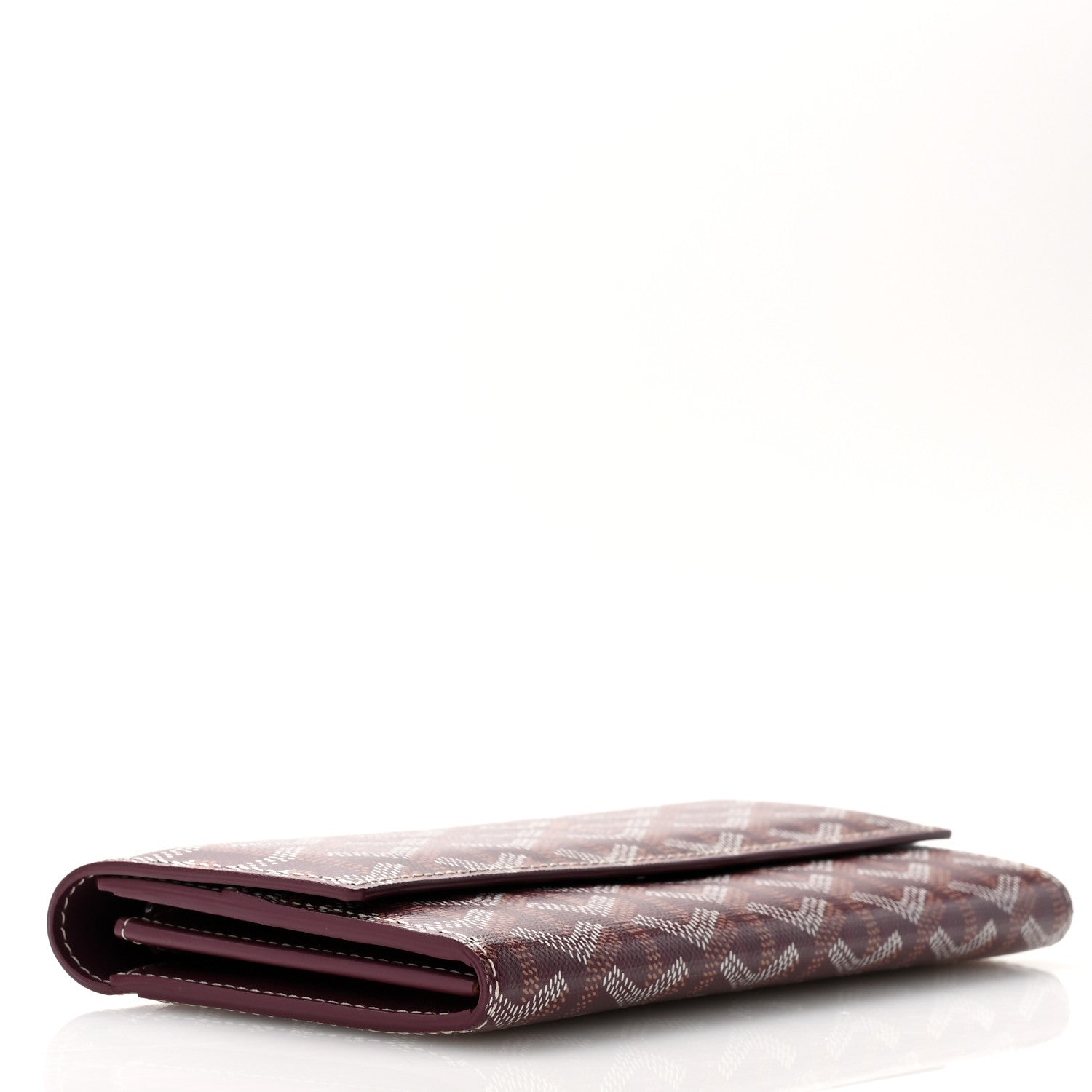 Goyard Goyardine Varenne Long Wallet Burgundy 4 of 8
