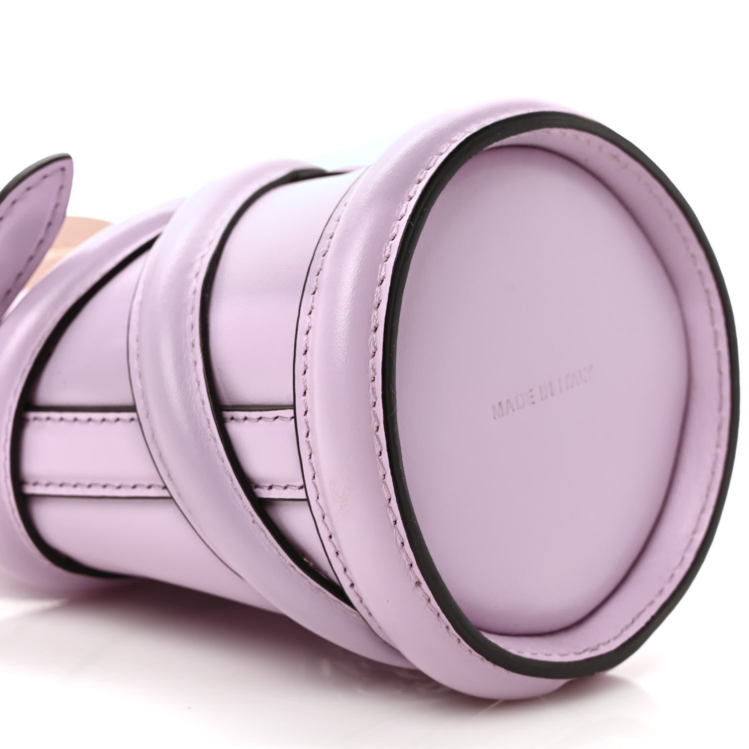 Alexander McQueen Calfskin Mini Curve Bucket Bag Light Purple 7 of 8