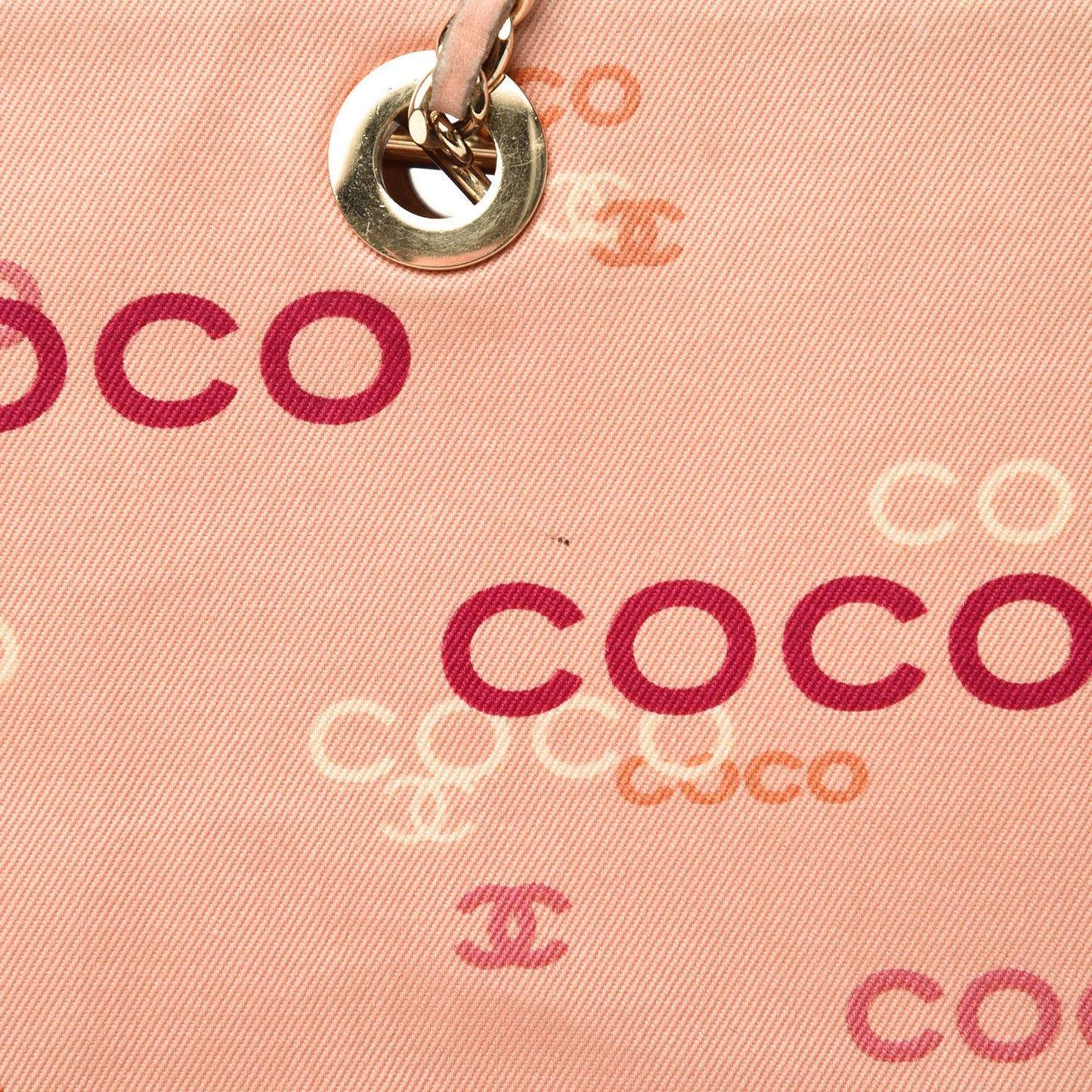 Canvas Coco Shopping Tote Pink