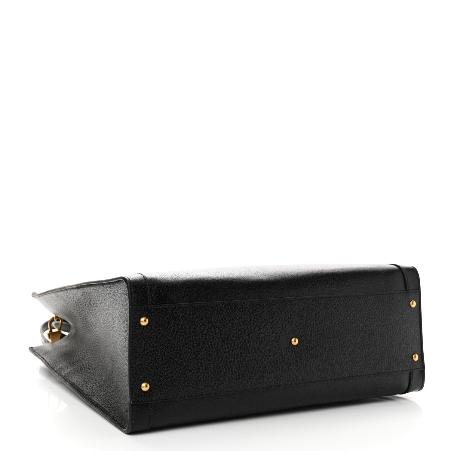 Gucci Wonka Grain Calfskin Large Diana Tote Bag Black 4 of 13