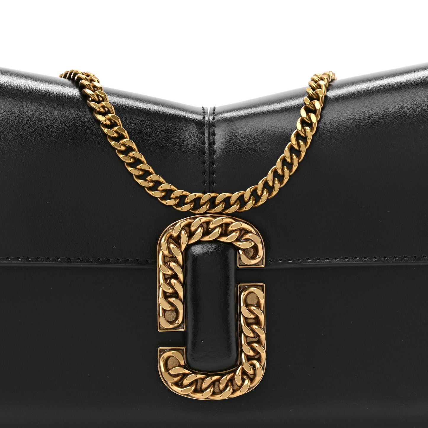 Calfskin St. Marc Convertible Clutch Black