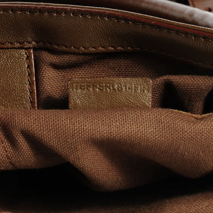 Burberry Stitched Leather Bridle Calfskin Tote Dark Tan 10 of 10