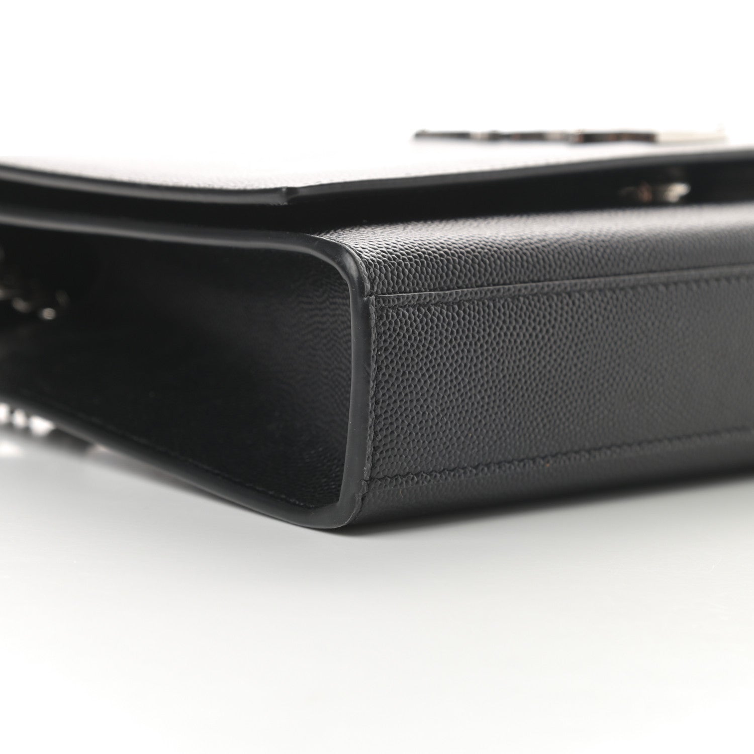 Saint Laurent Grain De Poudre Medium Classic Monogram Kate Satchel Black 9 of 12