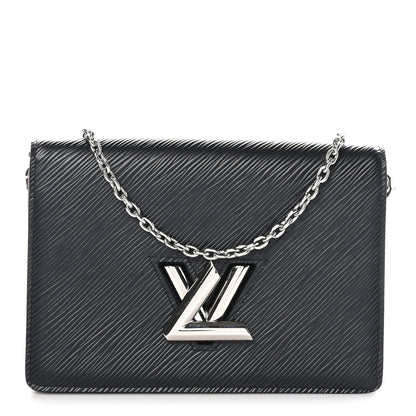 Louis Vuitton Epi Twist Belt Chain Wallet Black 1 of 9